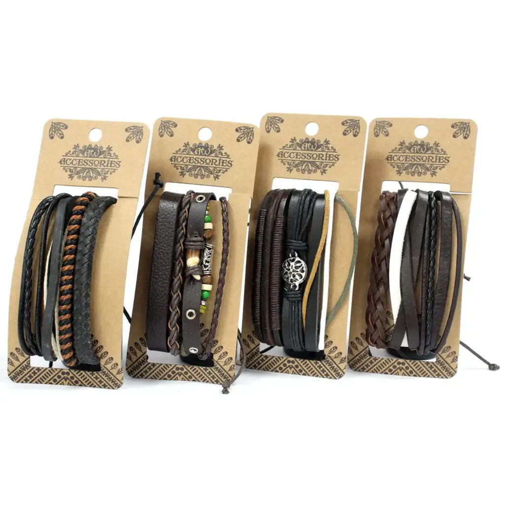 Mens Bracelet Sets – Dark & Handsome (asst) | www.artisangoods.co.uk
