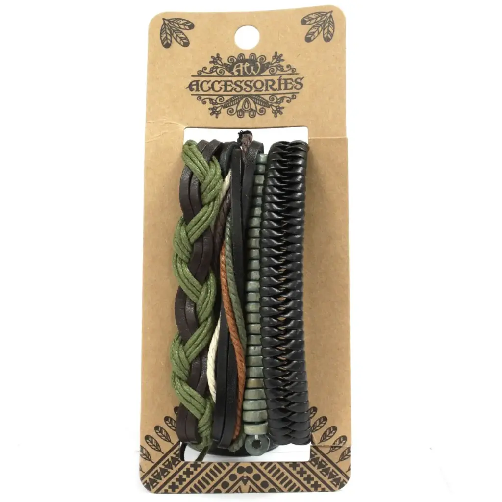Mens Bracelet Sets – Green & Natural (asst) | www.artisangoods.co.uk 5 Mens Bracelet Sets – Green & Natural (asst) | www.artisangoods.co.uk 5