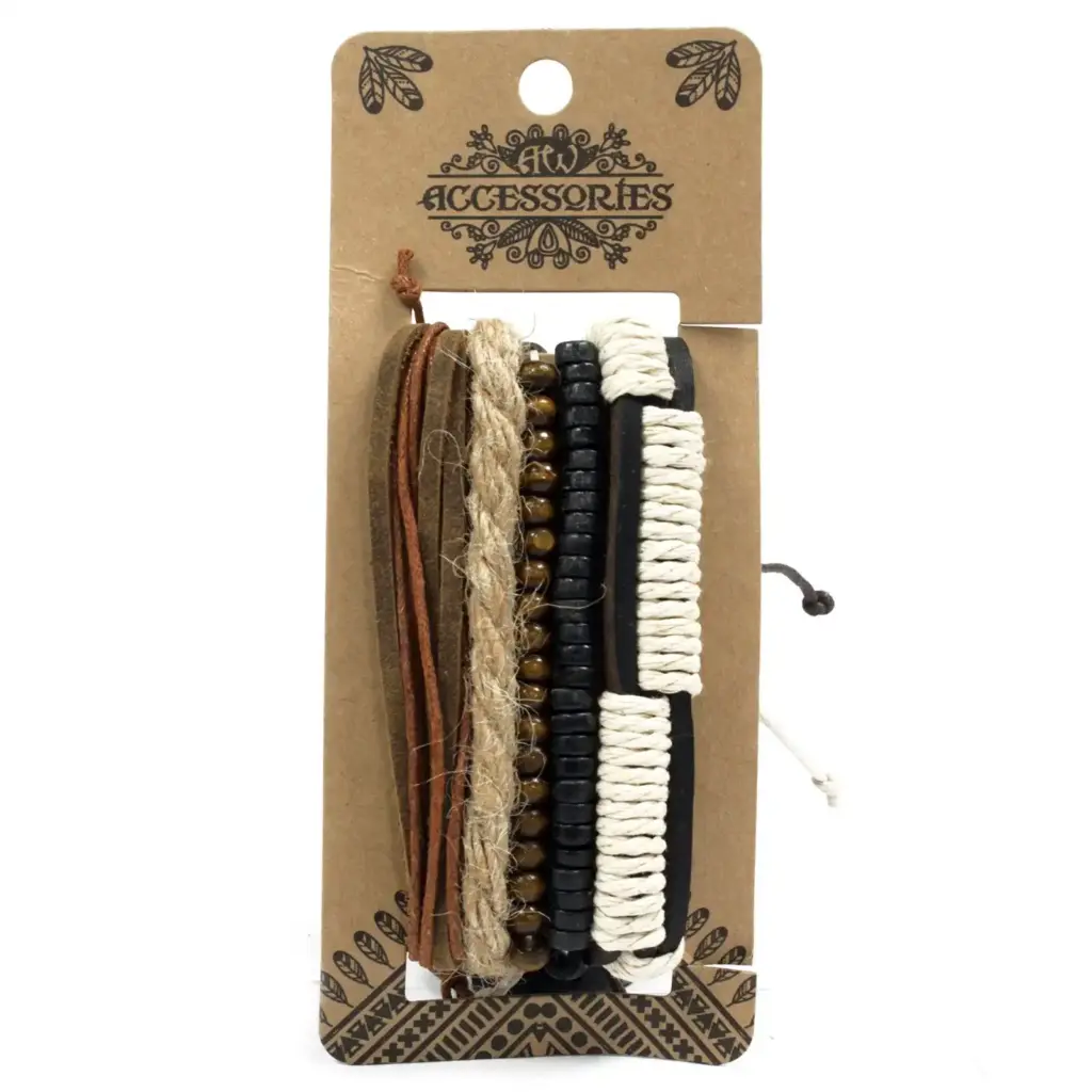 Mens Bracelet Sets – Green & Natural (asst) | www.artisangoods.co.uk 3 Mens Bracelet Sets – Green & Natural (asst) | www.artisangoods.co.uk 3
