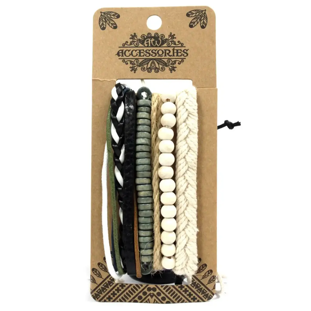 Mens Bracelet Sets – Green & Natural (asst) | www.artisangoods.co.uk 2 Mens Bracelet Sets – Green & Natural (asst) | www.artisangoods.co.uk 2