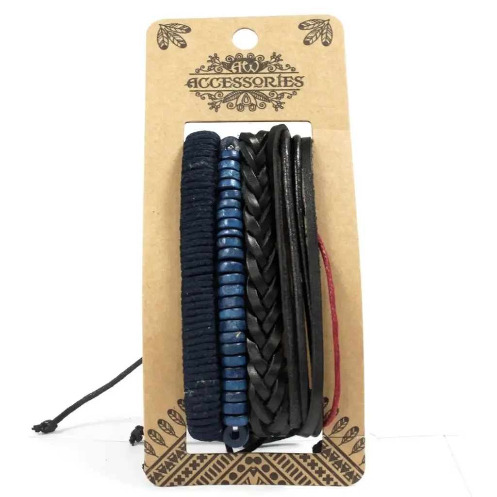 Mens Bracelet Sets – Moody & Blue (asst) | www.artisangoods.co.uk