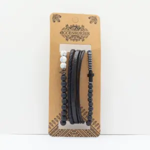 Mens Premium Bracelet Sets – City Slicker Blacks (asst) | www.artisangoods.co.uk 4
