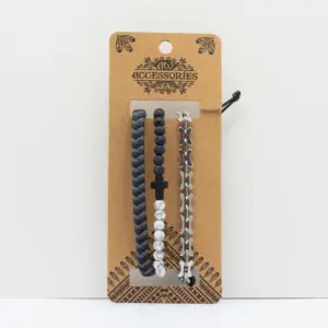 Mens Premium Bracelet Sets – City Slicker Blacks (asst) | www.artisangoods.co.uk 3