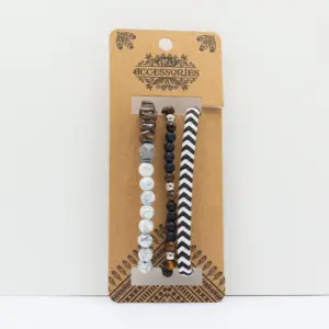 Mens Premium Bracelet Sets – City Slicker Blacks (asst) | www.artisangoods.co.uk 2