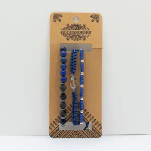 Mens Premium Bracelet Sets – Med Set Blues (asst) | www.artisangoods.co.uk 3
