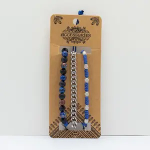 Mens Premium Bracelet Sets – Med Set Blues (asst) | www.artisangoods.co.uk 2