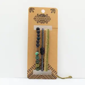 Mens Premium Bracelet Sets – Outdoor Greens (asst) | www.artisangoods.co.uk 3