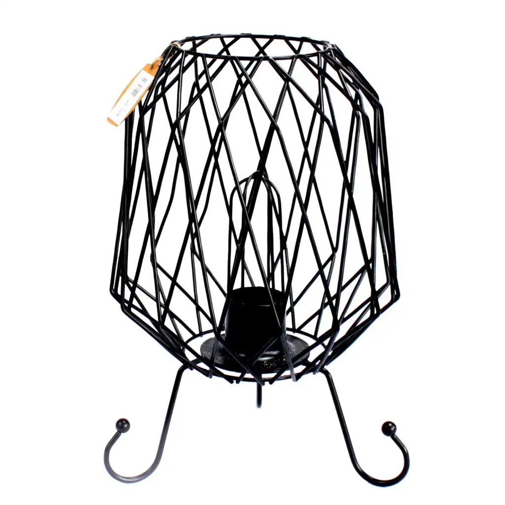 Mesh Industrial Iron Lamp, Cable and Bulb | www.artisangoods.co.uk