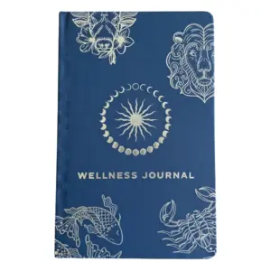 Midnight Blue Wellness Journal – 120 pages – Silver Zodiac | www.artisangoods.co.uk 2