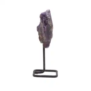 Mineral Specimen on Metal Stand - Amethyst