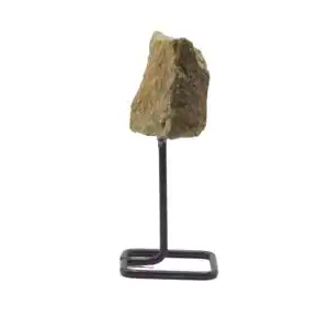 Mineral Specimen on Metal Stand - Epidote