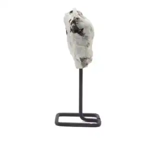 Mineral Specimen on Metal Stand - Rainbow Moonstone
