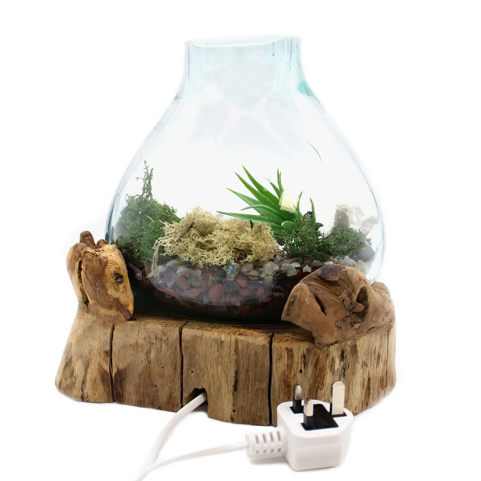 Molten Glass Large Fish Tank 3.7 litre (with light cavity)- 30cm | www.artisangoods.co.uk 8 Molten Glass Large Fish Tank 3.7 litre (with light cavity)- 30cm - Image 7