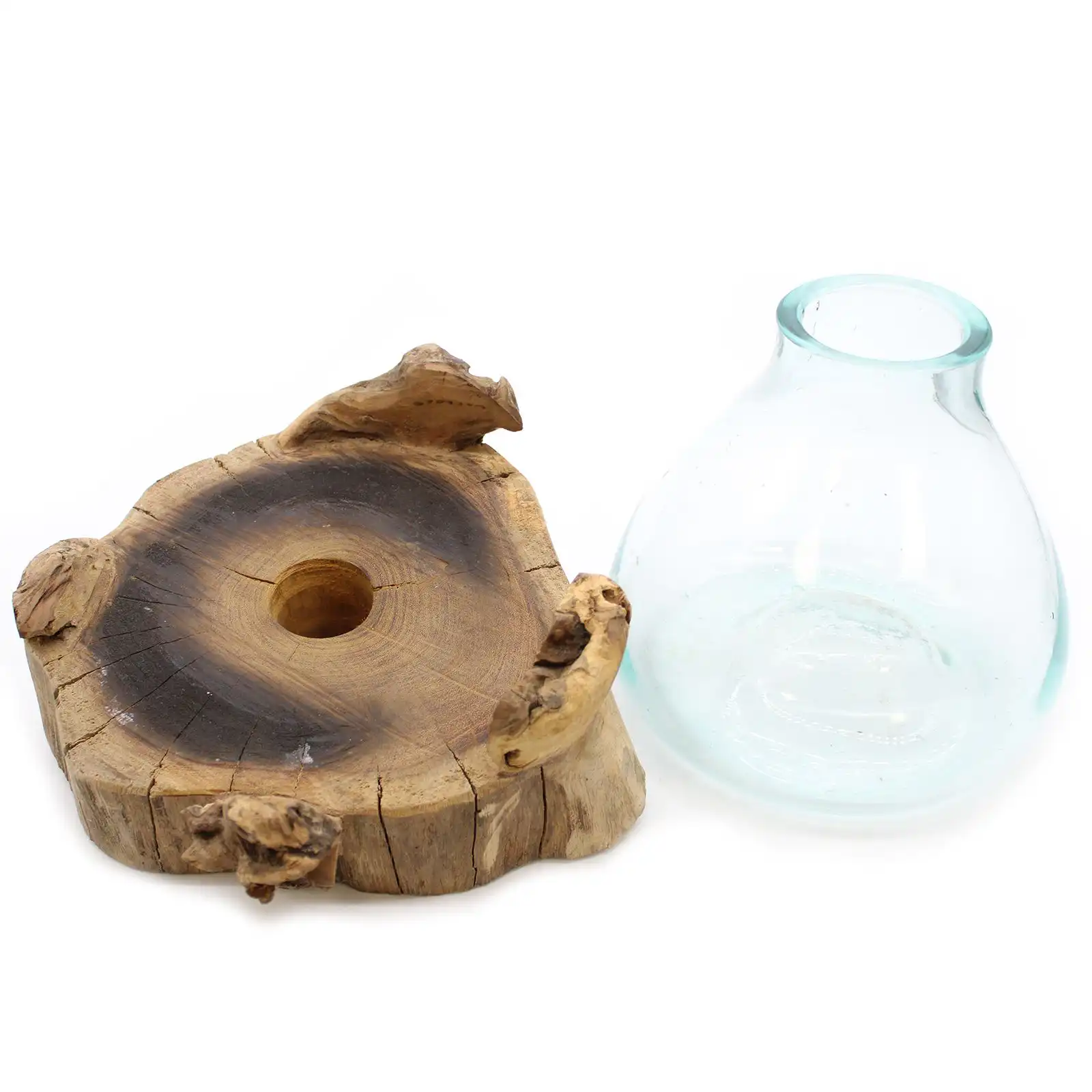 Molten Glass Large Fish Tank 3.7 litre (with light cavity)- 30cm | www.artisangoods.co.uk 6 Molten Glass Large Fish Tank 3.7 litre (with light cavity)- 30cm - Image 5