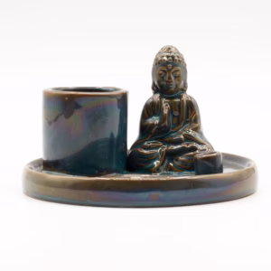 Multi Purpose Buddha Incense Plate – Ceramic Blue | www.artisangoods.co.uk 5