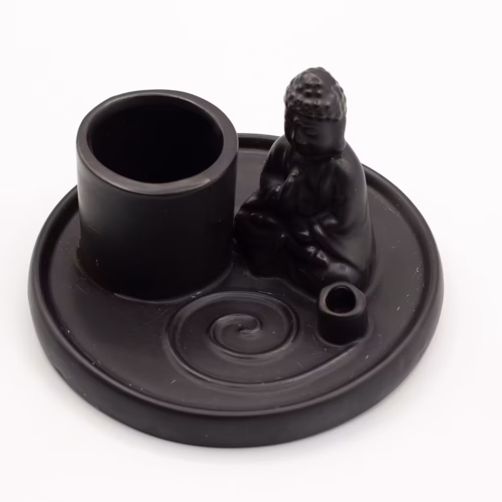 Multi Purpose Buddha Incense Plate – Ceramic Matt Black | www.artisangoods.co.uk 5 Multi Purpose Buddha Incense Plate – Ceramic Matt Black | www.artisangoods.co.uk 5