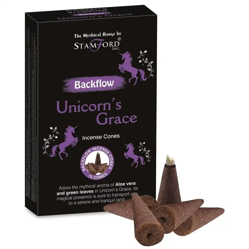 Mythical Backflow Cones – Unicorn Grace | www.artisangoods.co.uk