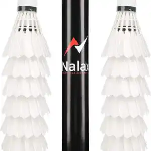 Nalax 12-Pack Badminton Birdie Duck Feather Shuttlecocks