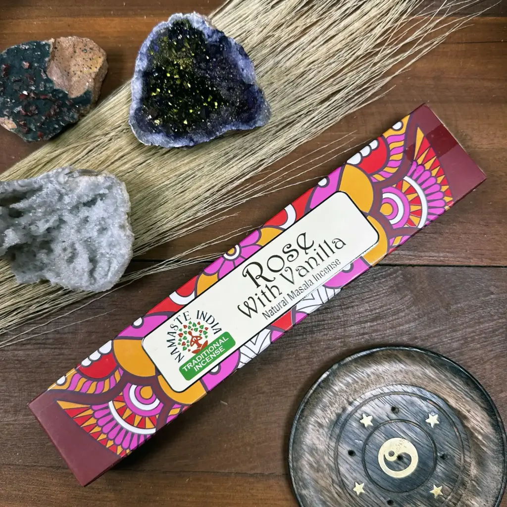 Namaste Mandala Masala Incense – Rose With Vanilla | www.artisangoods.co.uk 2
