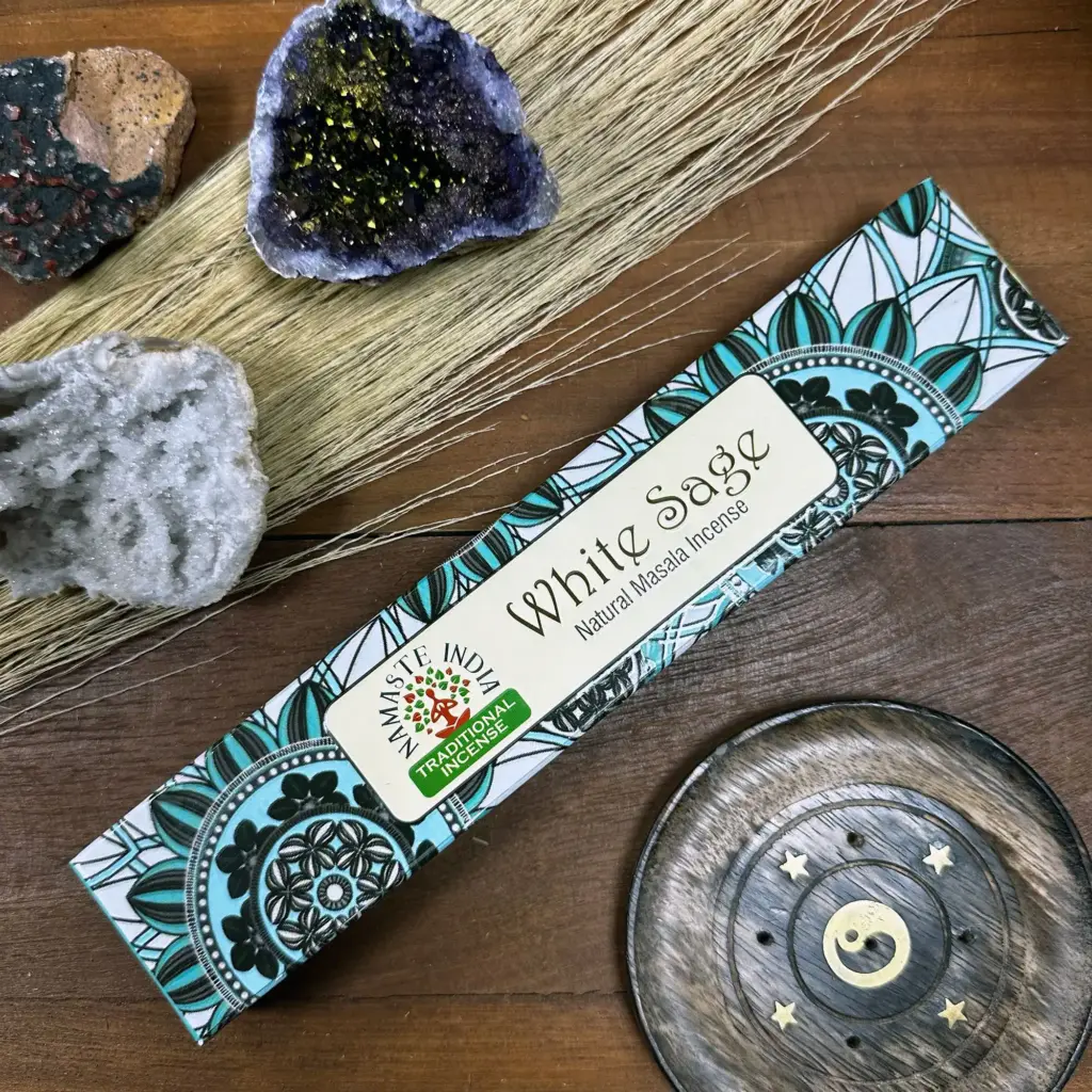 Namaste Mandala Masala Incense – White Sage | www.artisangoods.co.uk 2