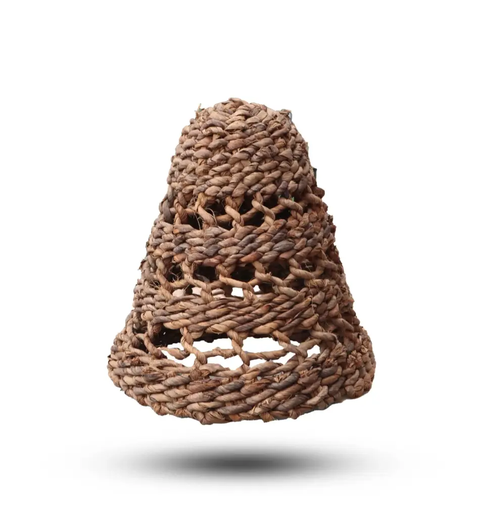 Natural Banana Leaf Lamp Shades – Set of 3 | www.artisangoods.co.uk 2