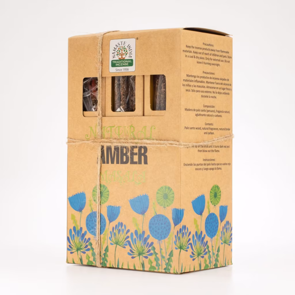 Natural Botanical Masala Incense – Amber | www.artisangoods.co.uk 3