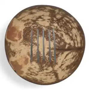 Natural Coconut Soap Dish - Round - 11cm