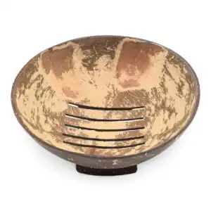 Natural Coconut Soap Dish - Round - 11cm