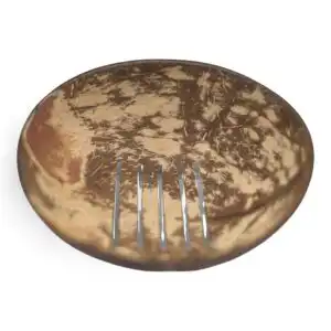 Natural Coconut Soap Dish - Round - 11cm