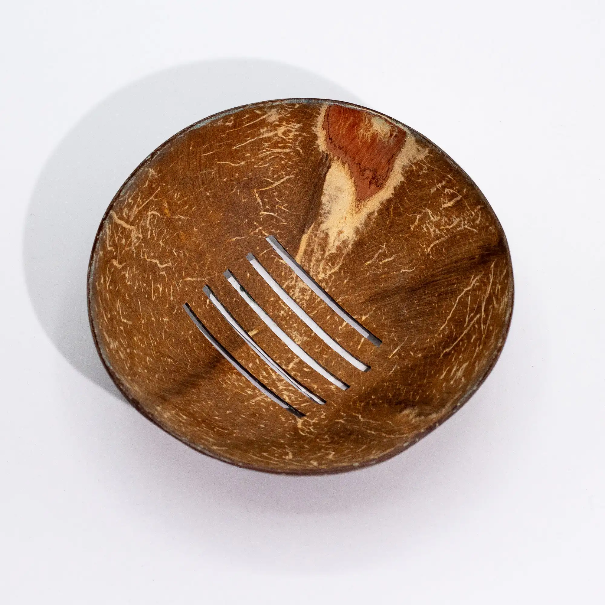 Natural Coconut Soap Dish - Round - 11cm