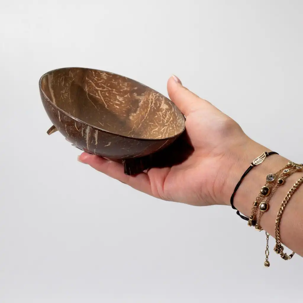 Natural Coconut Soap Dish - Round - 11cm