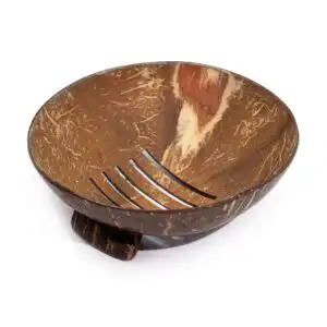 Natural Coconut Soap Dish - Round - 11cm