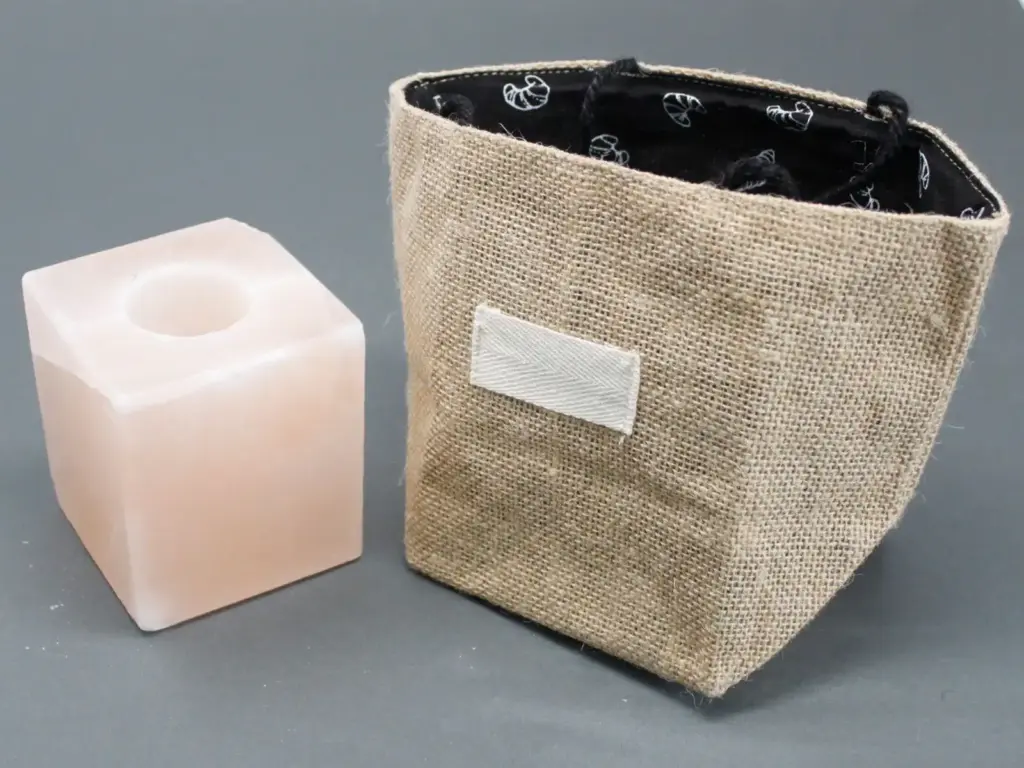 Natural Jute Cotton Gift Bag – Black Lining – Large | www.artisangoods.co.uk 4