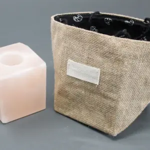 Natural Jute Cotton Gift Bag – Black Lining – Large | www.artisangoods.co.uk 4