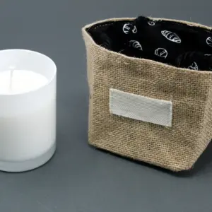 Natural Jute Cotton Gift Bag – Black Lining – Medium | www.artisangoods.co.uk 4