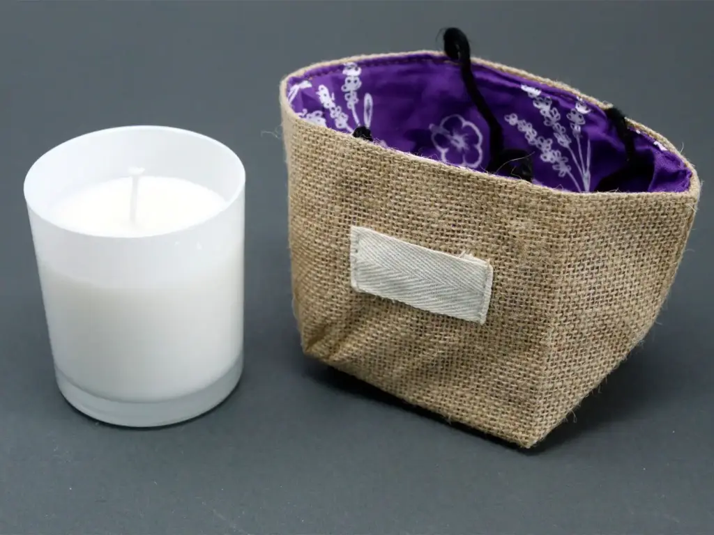 Natural Jute Cotton Gift Bag – Lavender Lining – Medium | www.artisangoods.co.uk 4