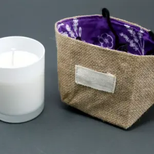 Natural Jute Cotton Gift Bag – Lavender Lining – Medium | www.artisangoods.co.uk 4