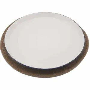 Natural Place Mat – Jute & Cotton 30cm – Natural Border | www.artisangoods.co.uk 2