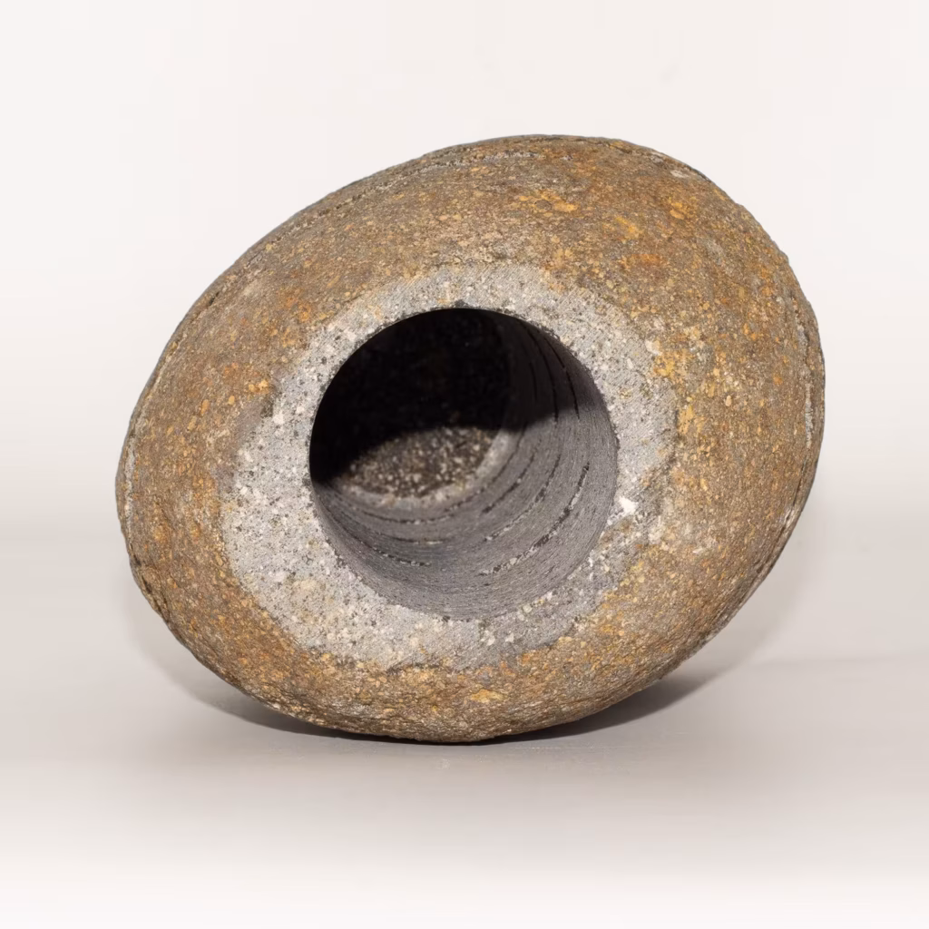 Natural Riverstone Candle Holder – Standing Stone Cut (10x13x22cm) | www.artisangoods.co.uk 2 Natural Riverstone Candle Holder – Standing Stone Cut (10x13x22cm) | www.artisangoods.co.uk 2