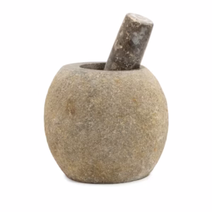 Natural Riverstone Decorative Pestle & Mortar- Large (aprox 15x12cm) | www.artisangoods.co.uk 5