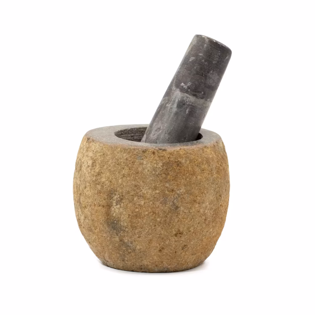 Natural Riverstone Decorative Pestle & Mortar- Small (aprox 9x7cm) | www.artisangoods.co.uk