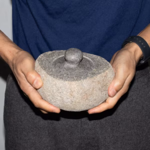 Natural Riverstone Grounding Pot – Large (aprox 15x12cm) | www.artisangoods.co.uk 2