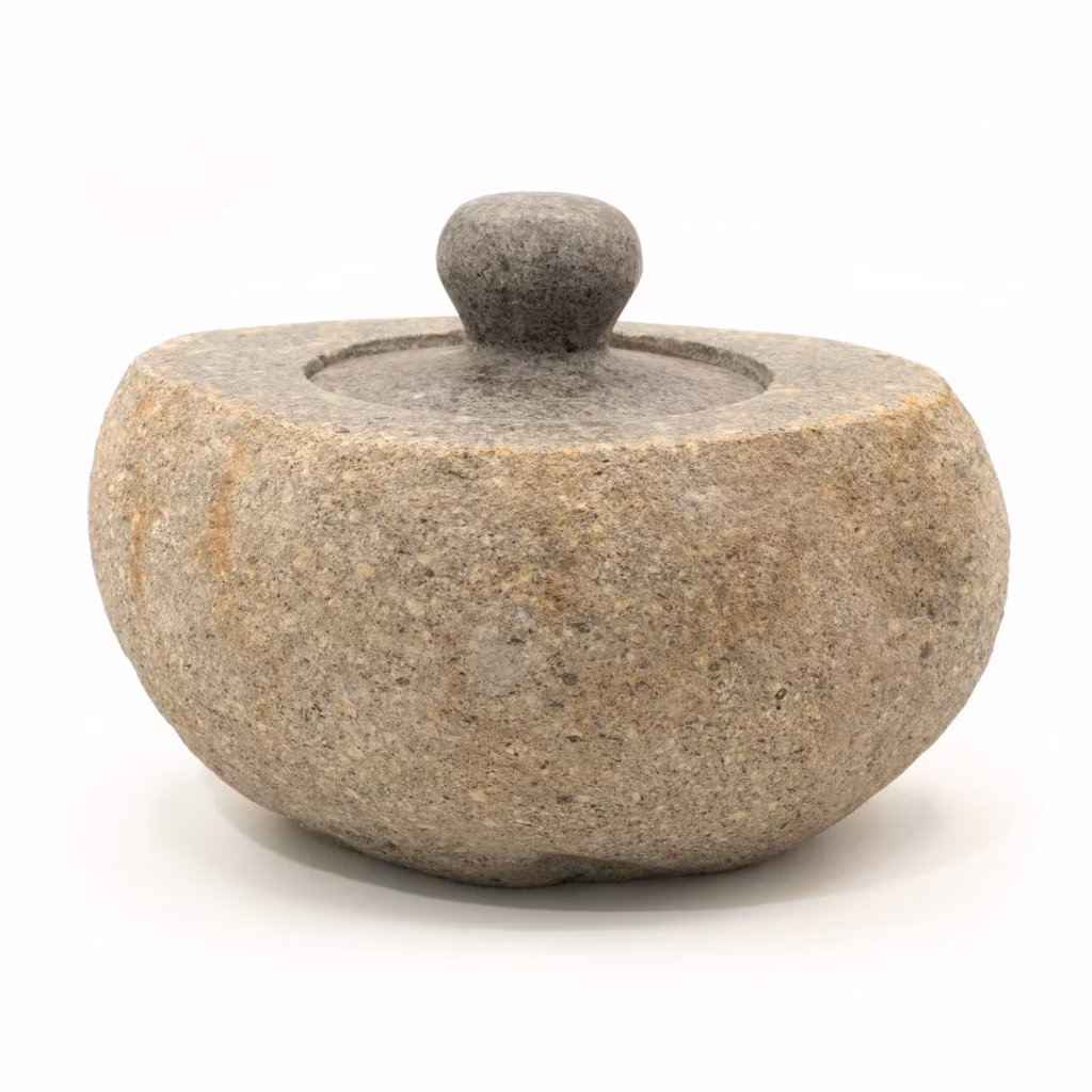 Natural Riverstone Grounding Pot – Large (aprox 15x12cm) | www.artisangoods.co.uk