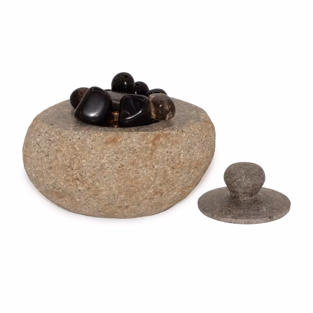 Natural Riverstone Grounding Pot – Large (aprox 15x12cm) | www.artisangoods.co.uk 8 Natural Riverstone Grounding Pot – Large (aprox 15x12cm) | www.artisangoods.co.uk 8