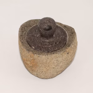 Natural Riverstone Grounding Pot -Medium (aprox 12x8cm)
