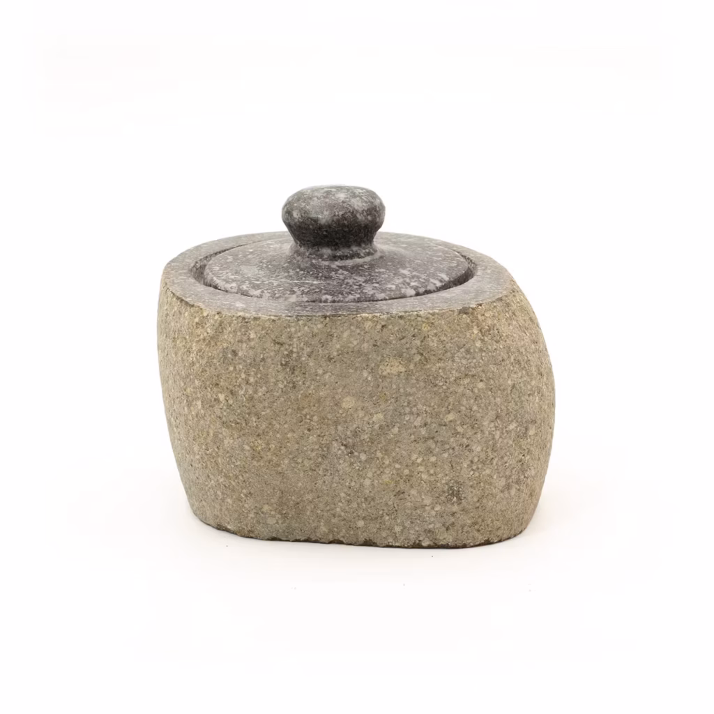 Natural Riverstone Grounding Pot – Small (aprox 9x7cm) | www.artisangoods.co.uk