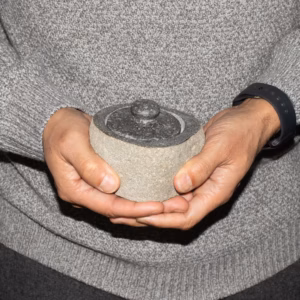 Natural Riverstone Grounding Pot – Small (aprox 9x7cm) | www.artisangoods.co.uk 8