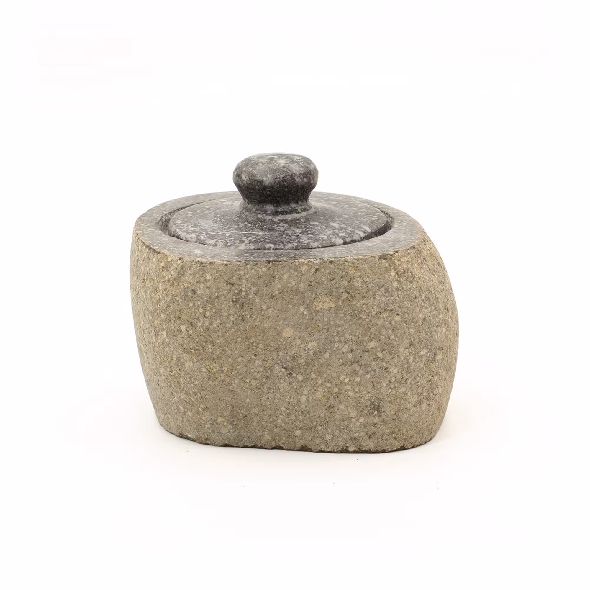 Natural Riverstone Grounding Pot – Small (aprox 9x7cm) | www.artisangoods.co.uk 1