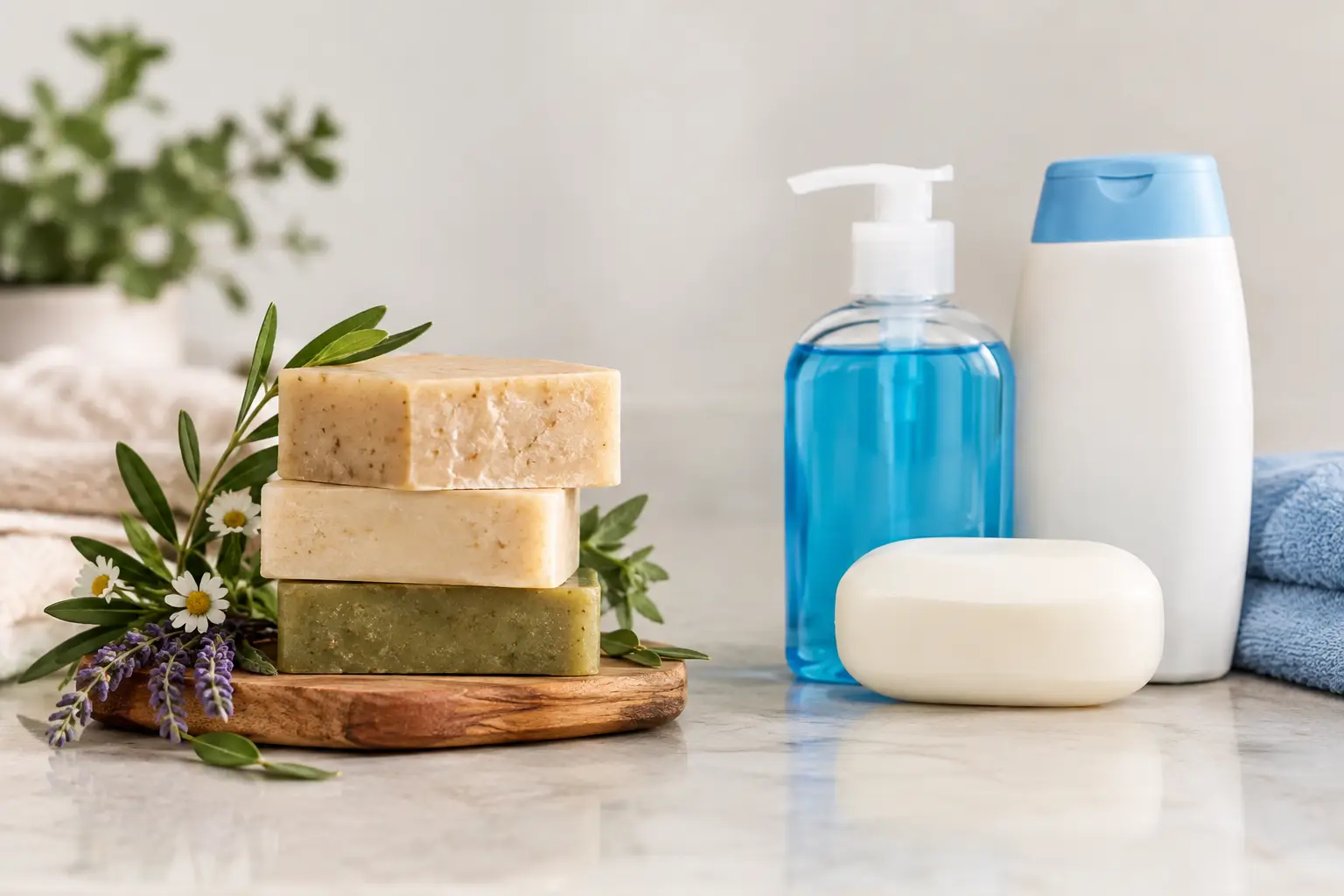 Natural Soap Versus Commercial Soap Compared