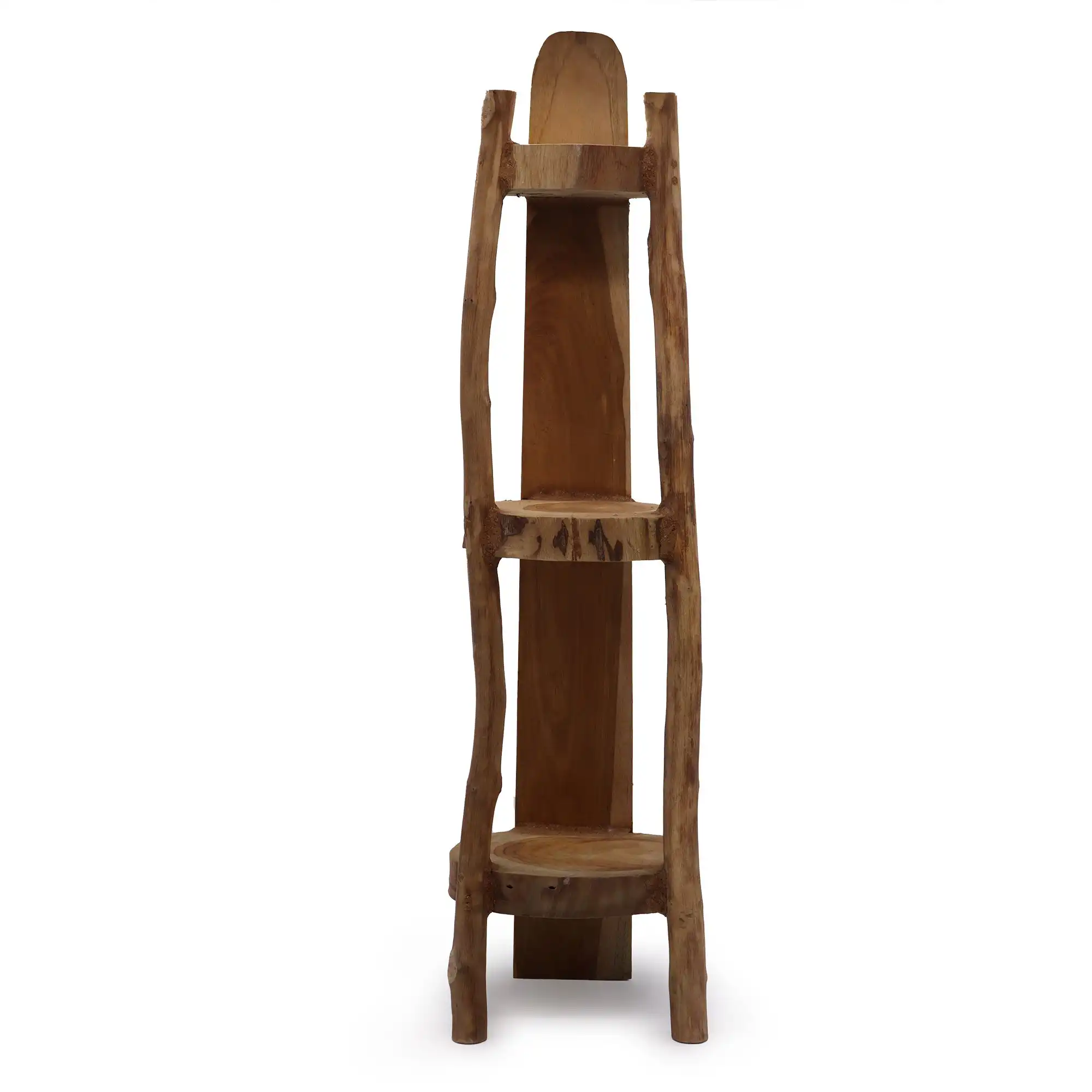 Natural Teak Corner Unit 3 Shelves – 90cm high | www.artisangoods.co.uk 2 Natural Teak Corner Unit 3 Shelves – 90cm high | www.artisangoods.co.uk 1
